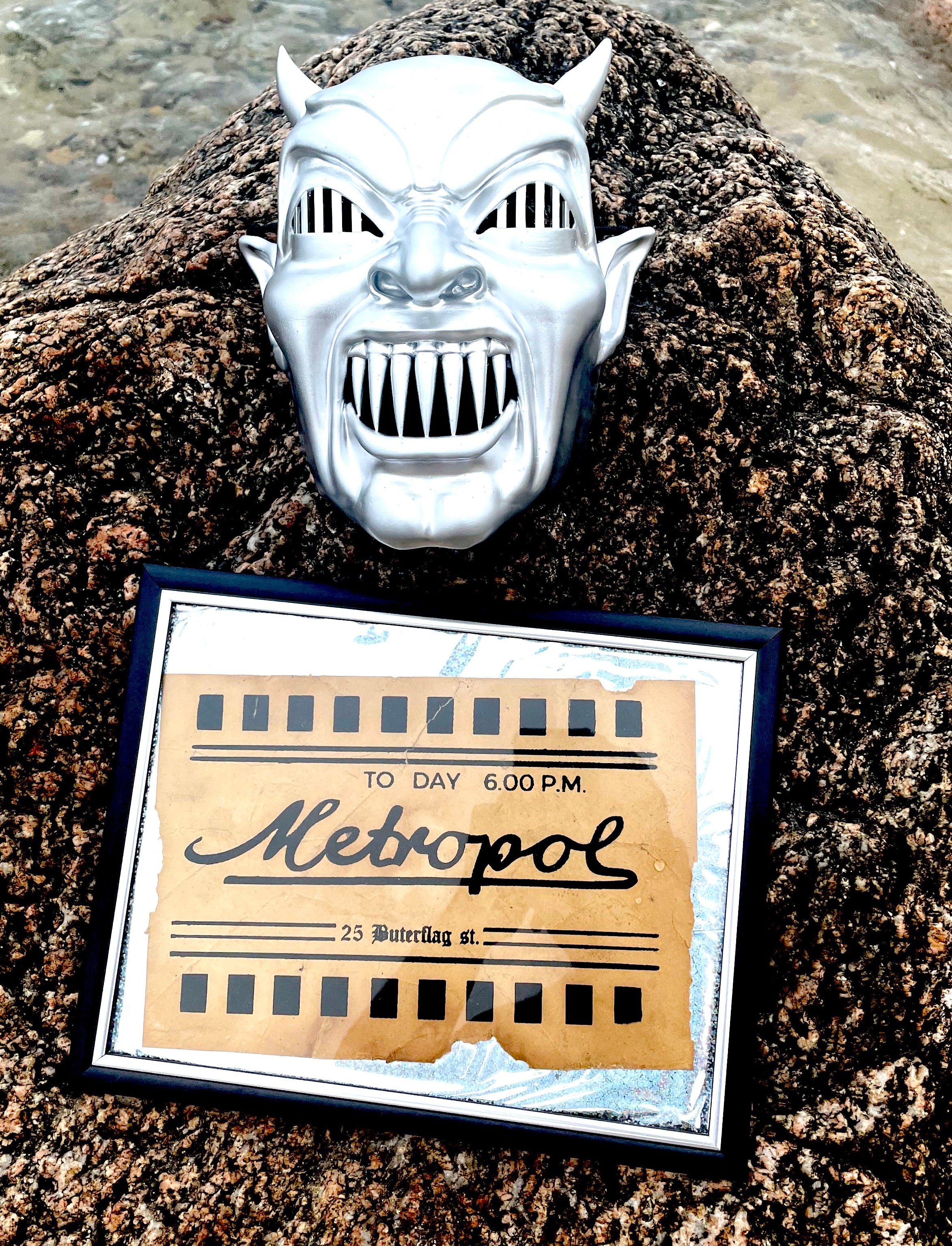 Demons wall mask and movie ticket – Visceral Fx