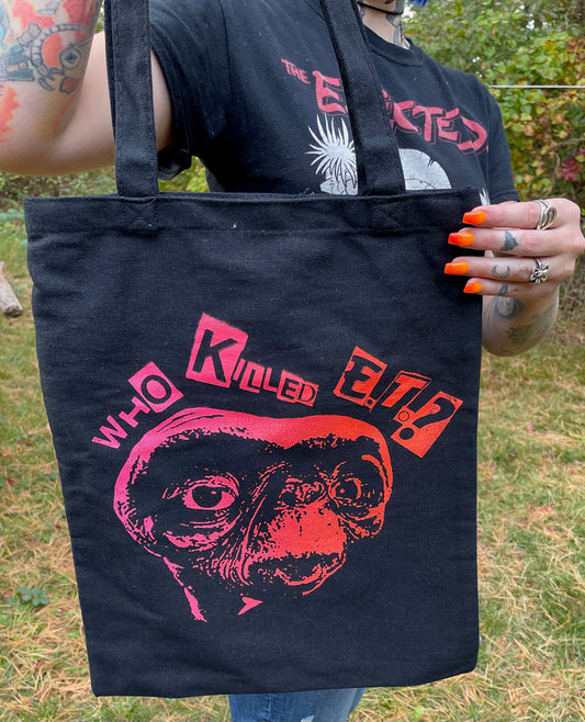 Who Killed E.T.? Tote Bag