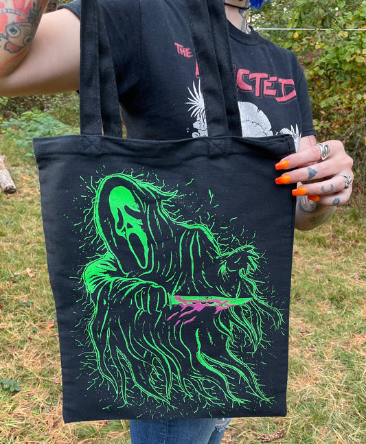 Ghost Face Scream Tote Bag